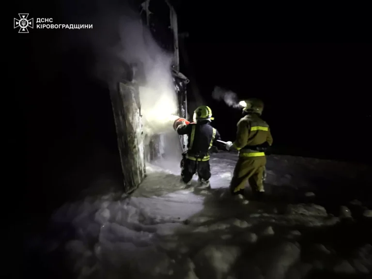 загорівся трансформатор у Бобринці