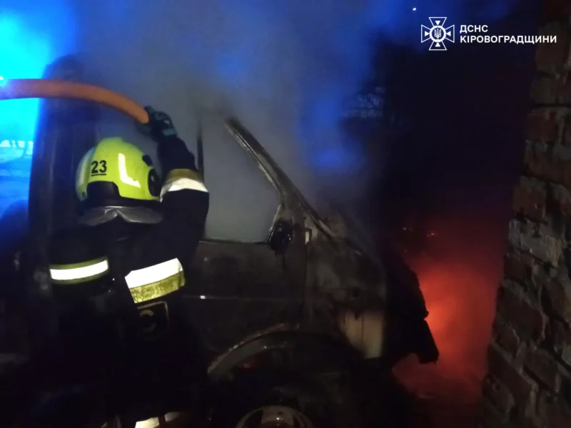 у кіровоградській області загасили пожежі трьох автівок