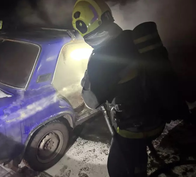 горів автомобіль в Олександрії