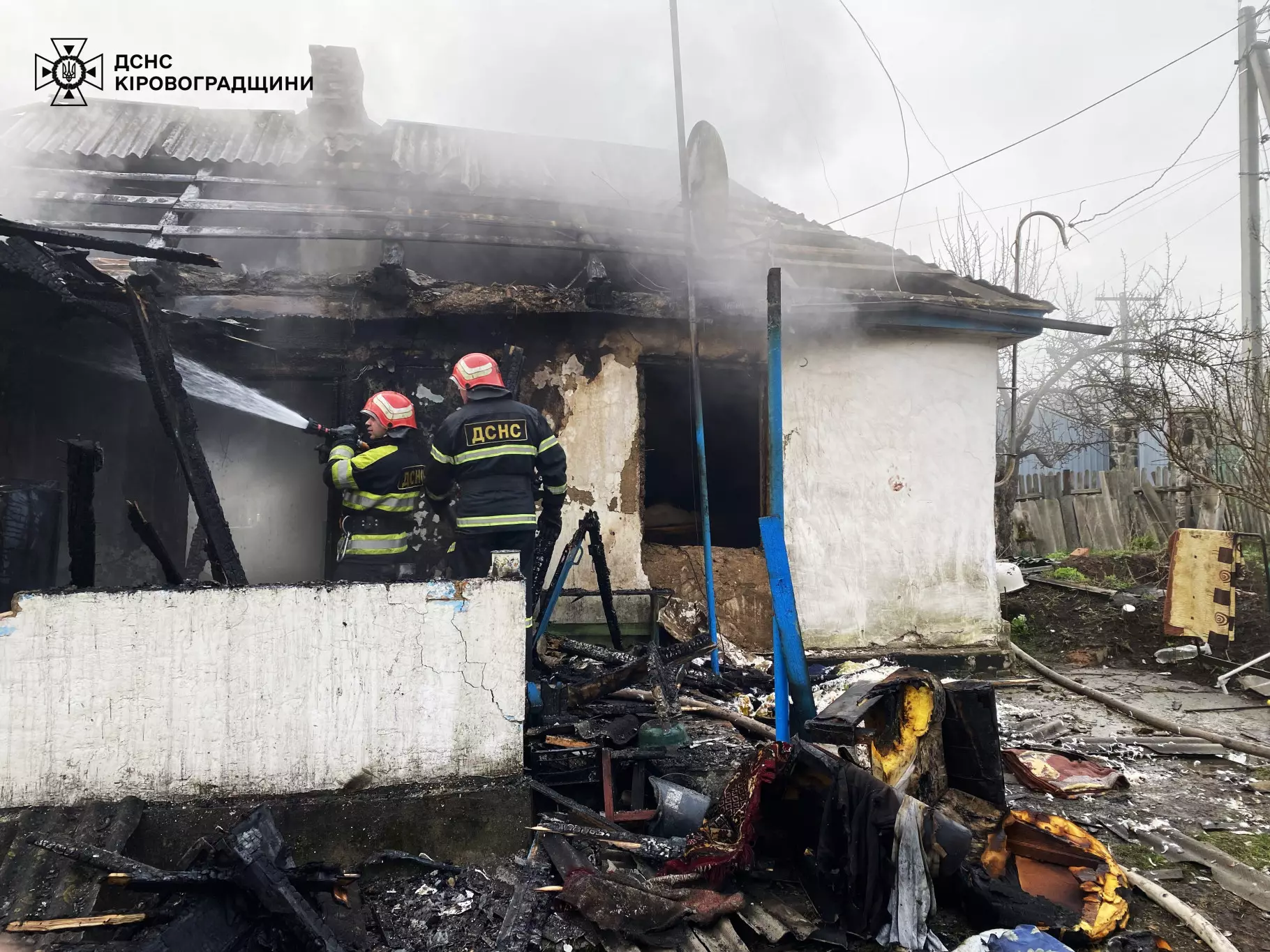 У Голованівську 45-річного чоловіка госпіталізували внаслідок пожежі у будинку