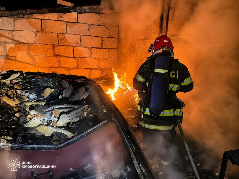 Гараж та легковик згоріли у Приютівській громаді